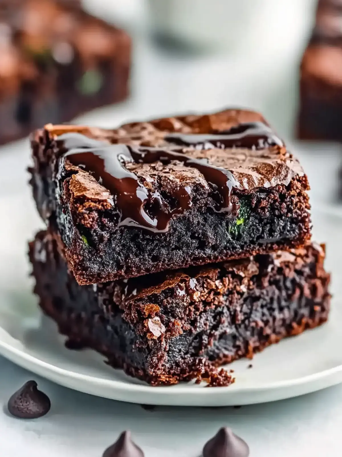 Low Carb Gluten Free Keto Zucchini Brownies
