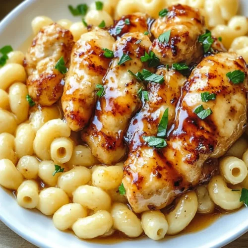 Protein-Packed Honey Garlic Chicken with Cheesy Mac