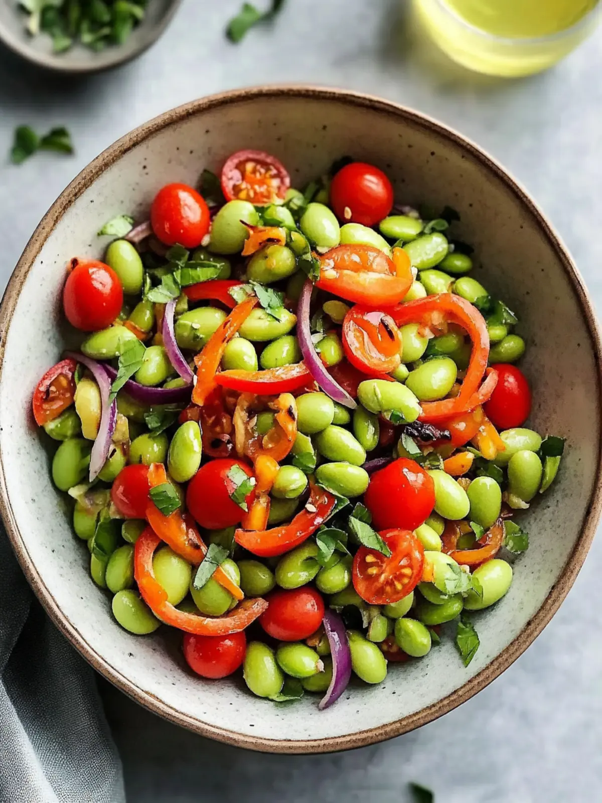 Quick Roasted Edamame Salad