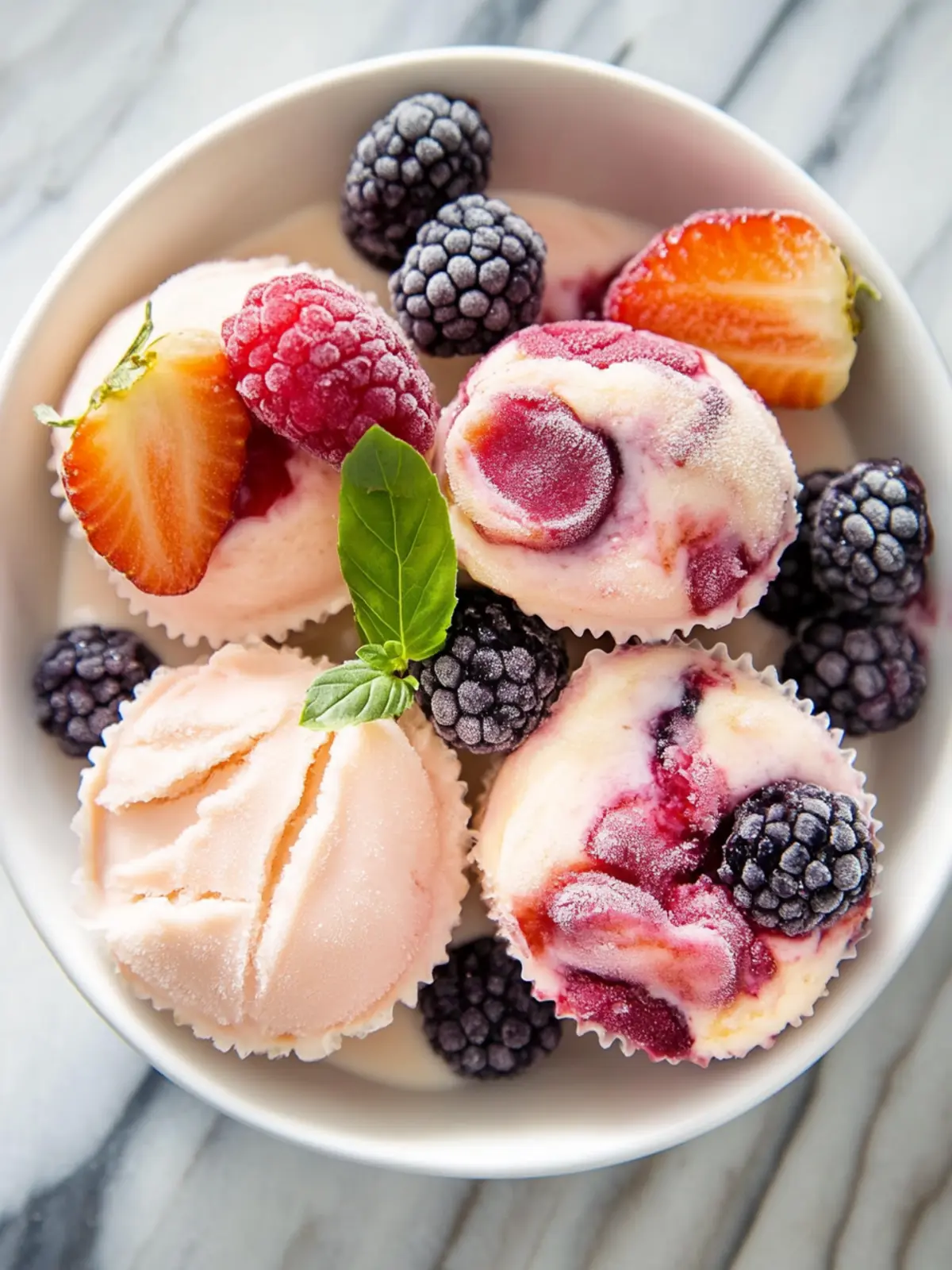 frozen yogurt bites