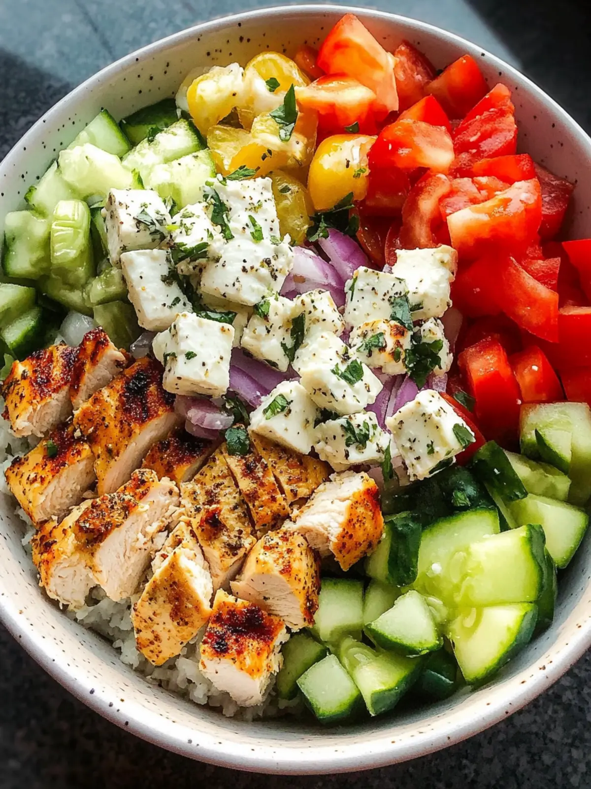 Greek Chicken Bowls