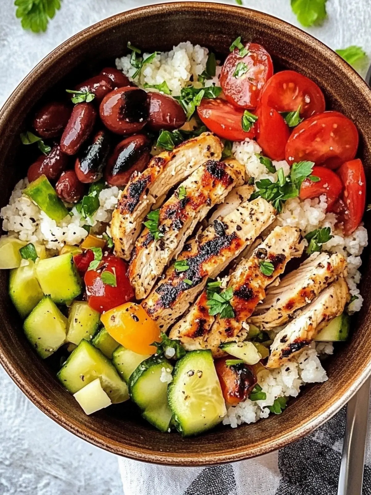 Greek Chicken Bowls
