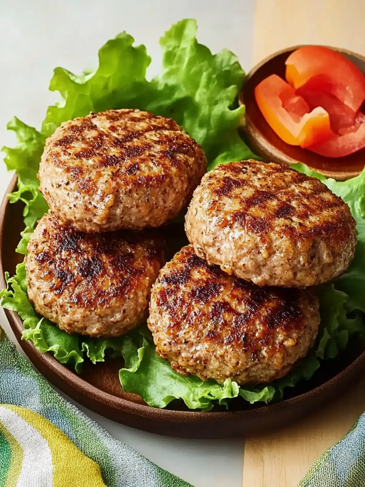 Garlic Ground Turkey Burgers