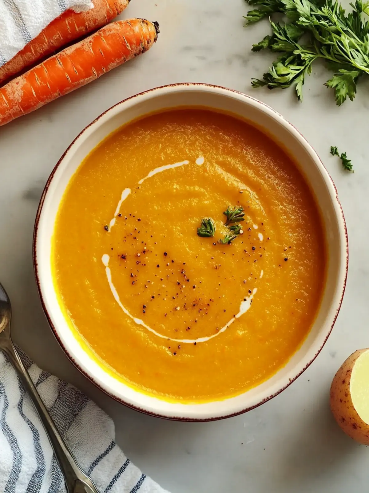 Nutritional Yeast Carrot Potato Soup