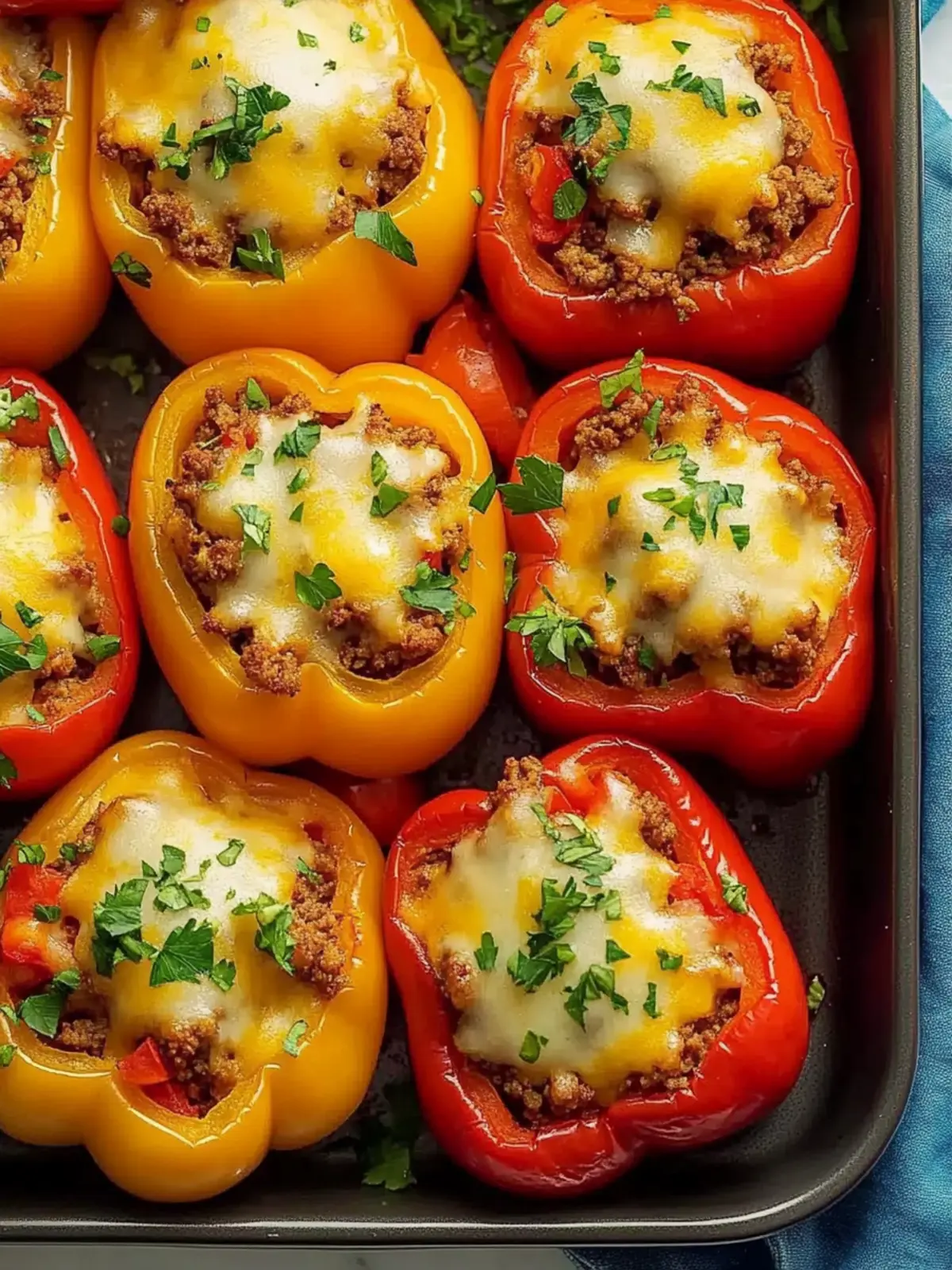 Stuffed Peppers with Ground Beef