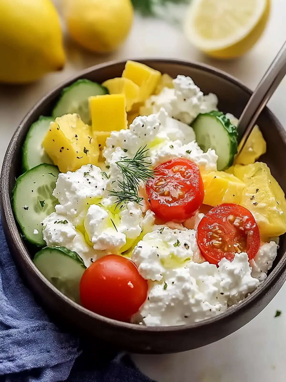 Best Greek Cottage Cheese Bowl