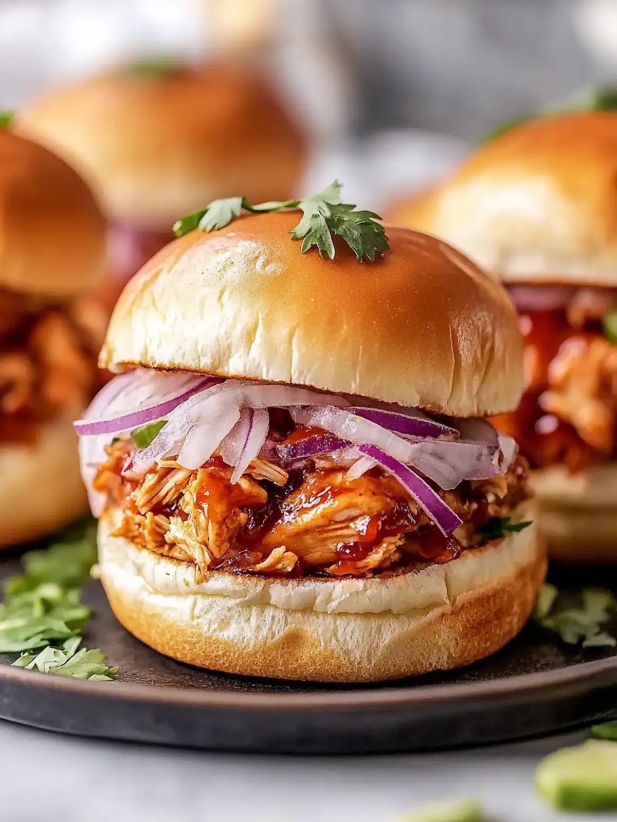 Classic BBQ Chicken Sliders
