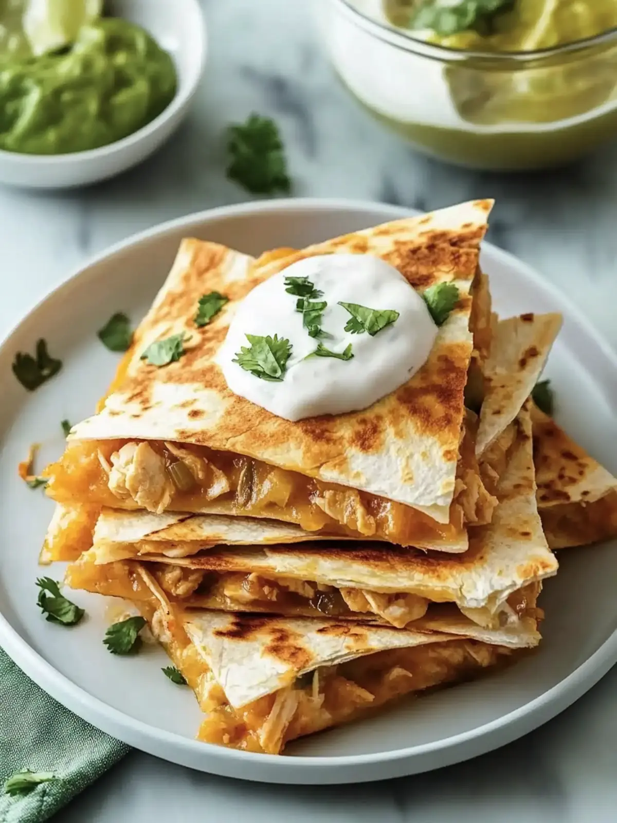Simple Chicken Quesadillas