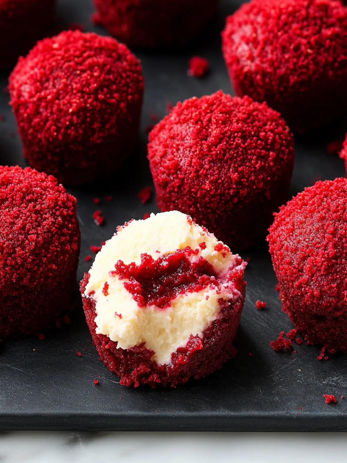 Red Velvet Cheesecake Bites