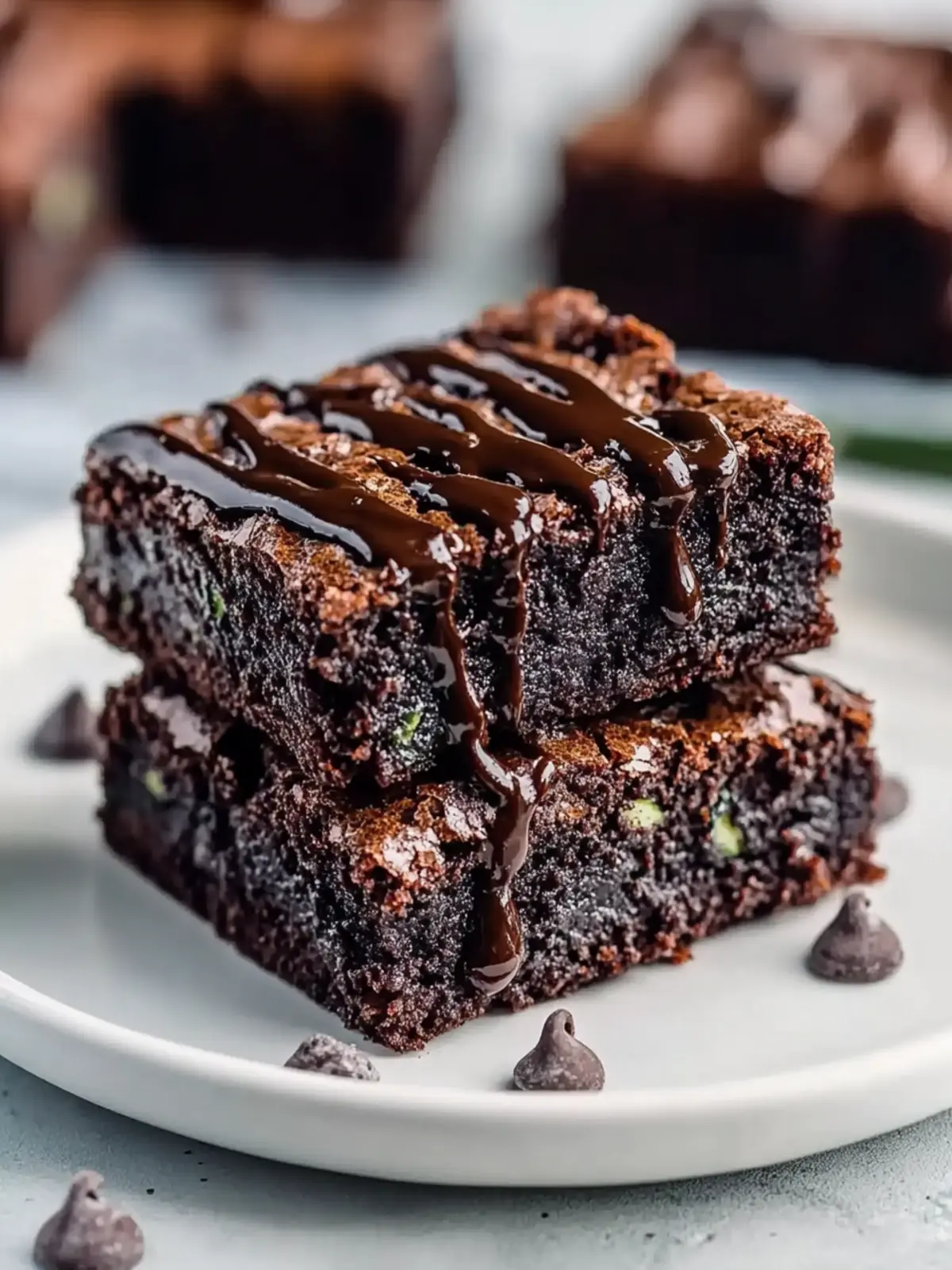 Low Carb Gluten Free Keto Zucchini Brownies