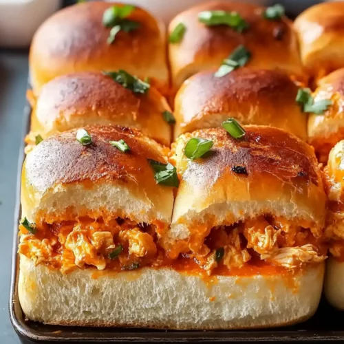 Spicy Buffalo Chicken Dip Sliders