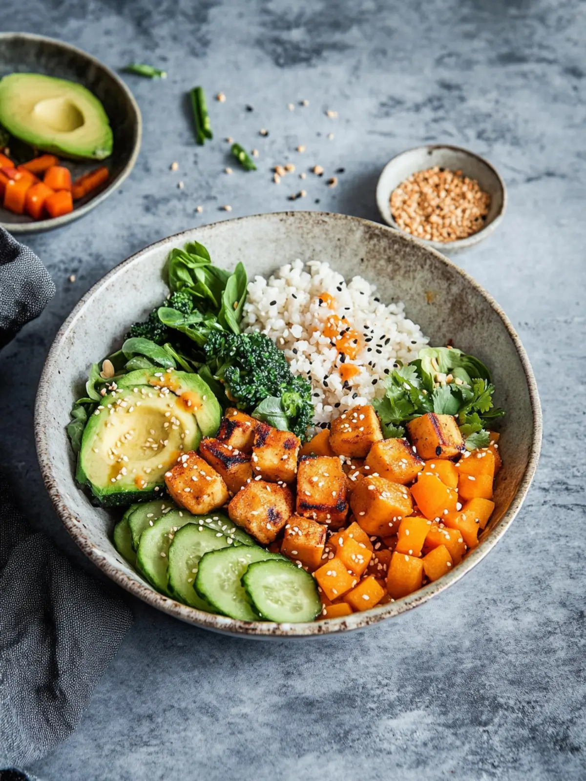 Vegan Low-Carb Buddha Bowls