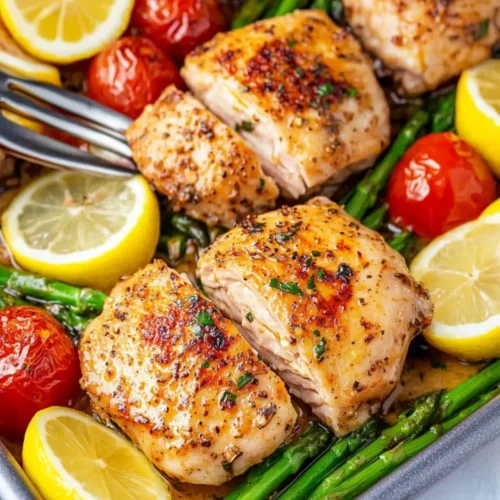 Garlic Lemon Chicken Thighs recipe