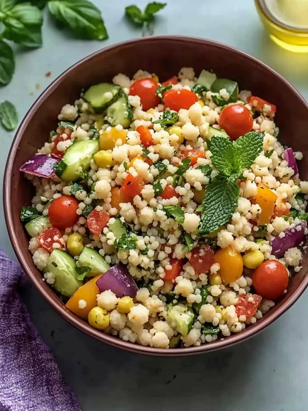 Mouthwatering Mediterranean Couscous Salad in Just 20 Minutes