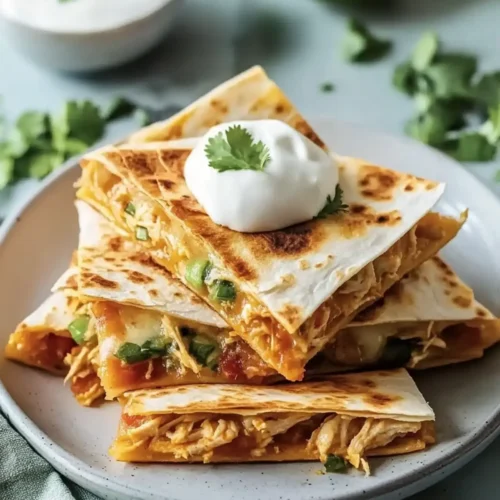 Simple Chicken Quesadillas