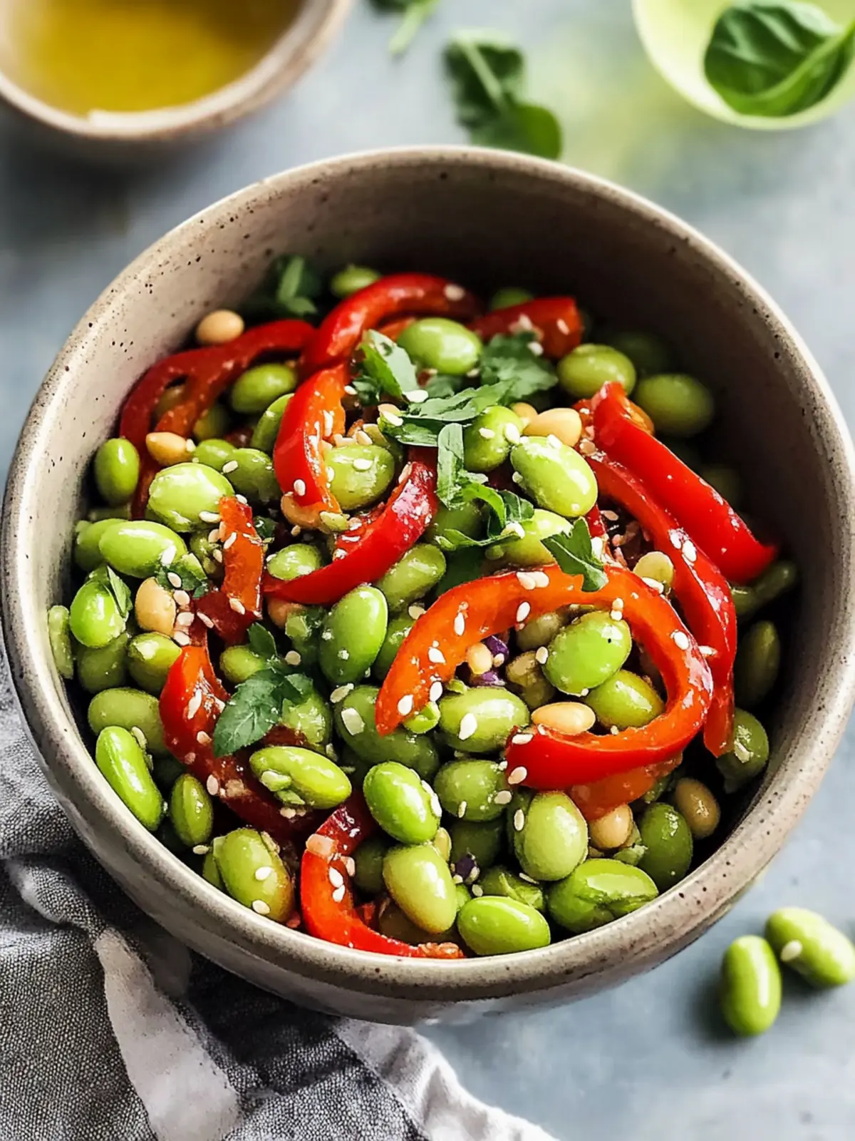Quick Roasted Edamame Salad