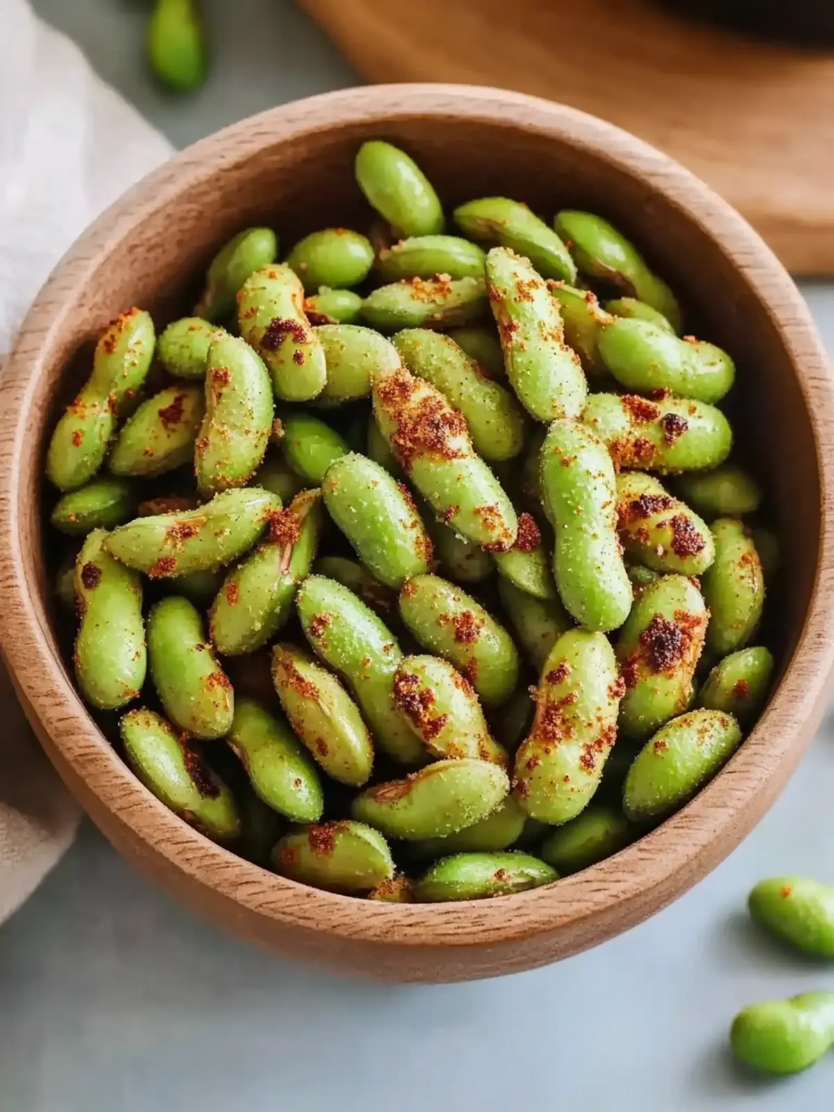 Crunchy Air Fryer Roasted Edamame