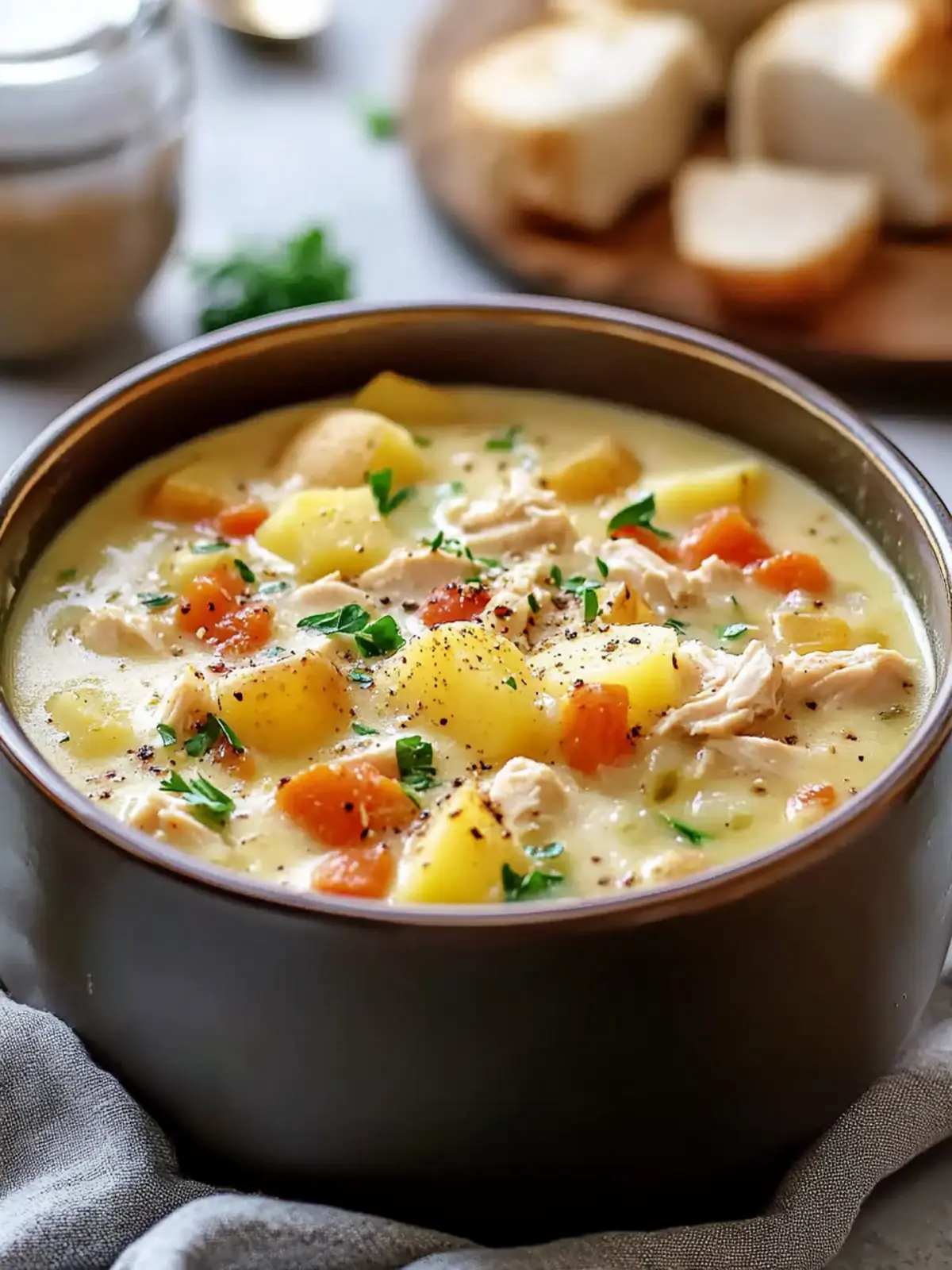 Loaded Chicken Potato Soup