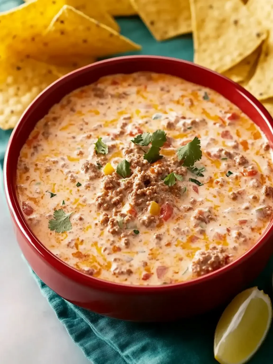 Rotel Dip with Ground Beef