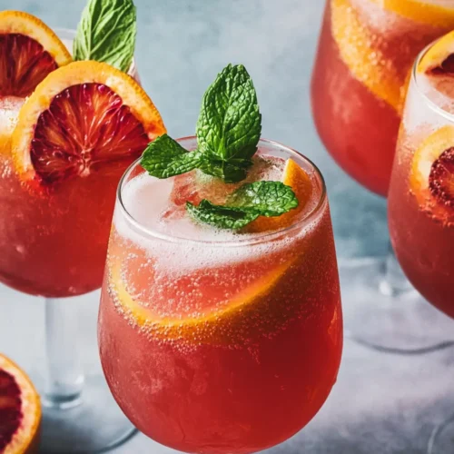 Blood Orange Mocktail Spritzer