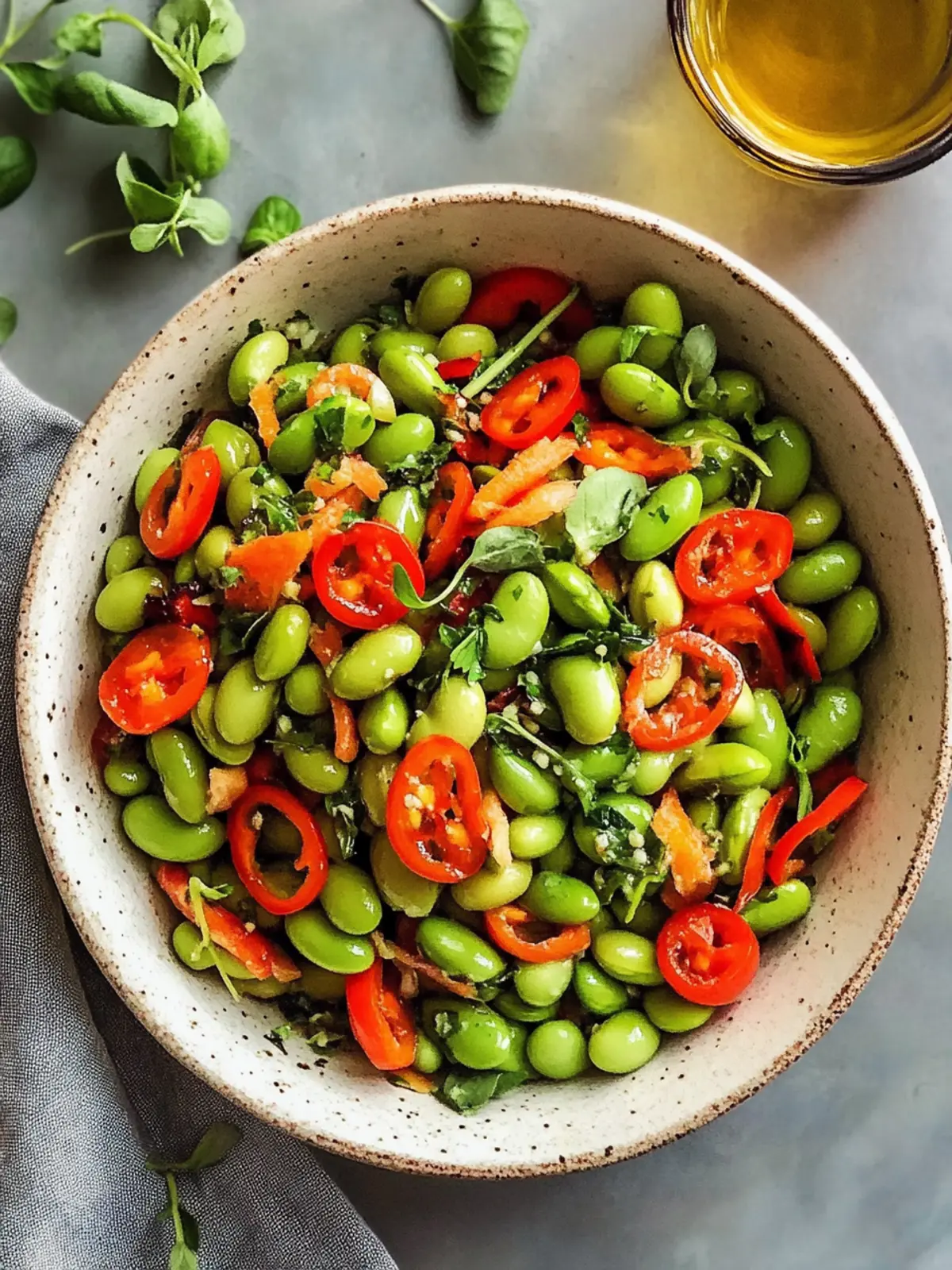 Quick Roasted Edamame Salad