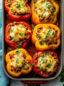 Stuffed Peppers with Ground Beef