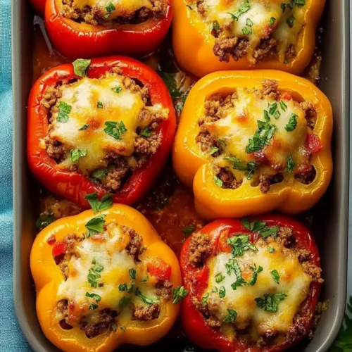 Stuffed Peppers with Ground Beef