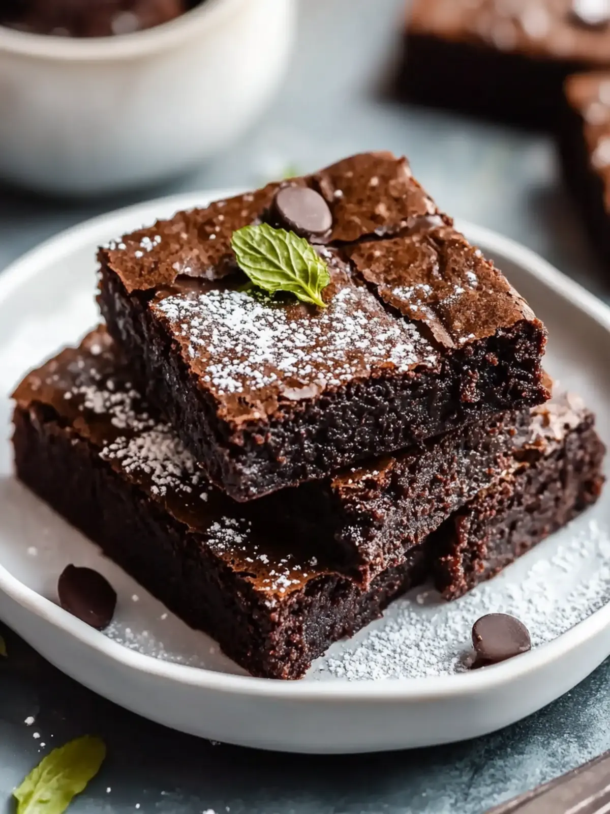 Low Carb Gluten Free Keto Zucchini Brownies