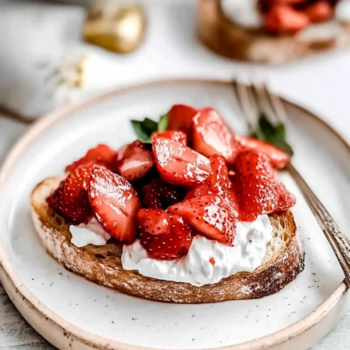 Easy Strawberry Bruschetta