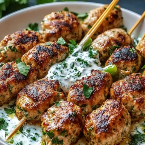 chicken kofta garlic yogurt sauce recipe