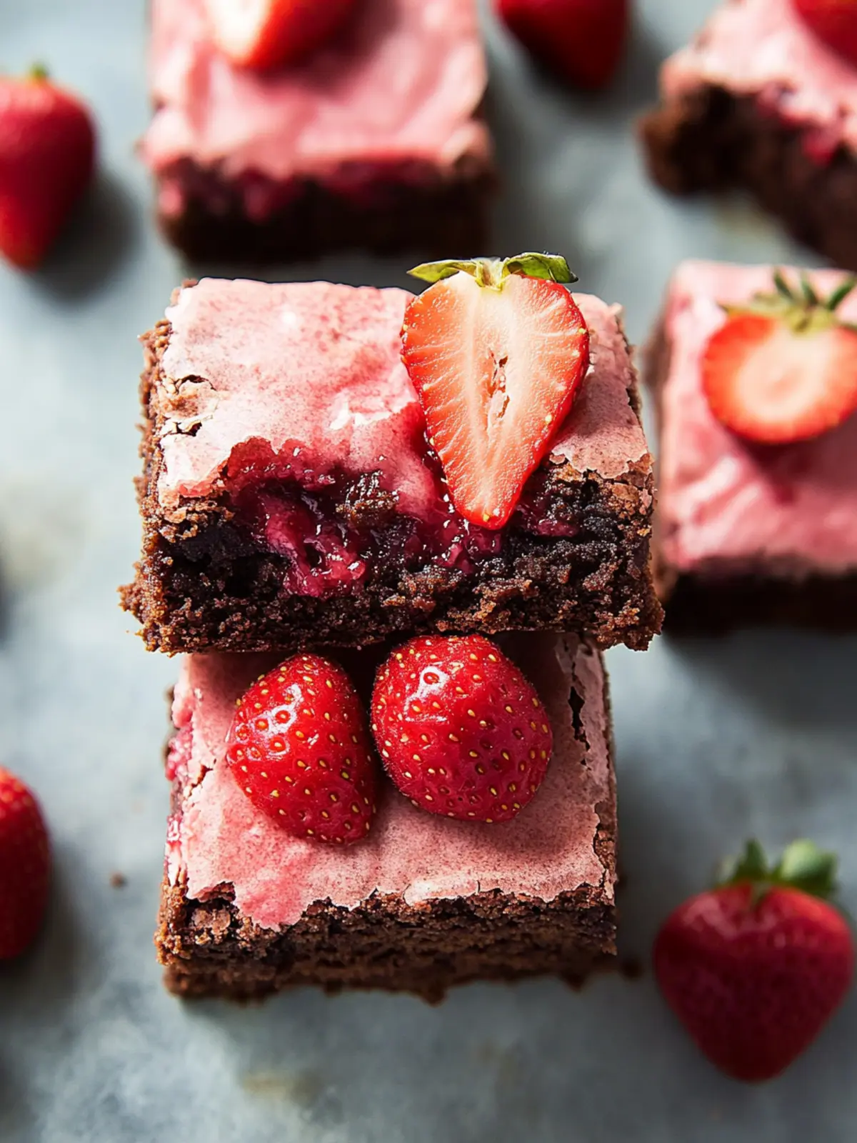 Strawberry Brownies