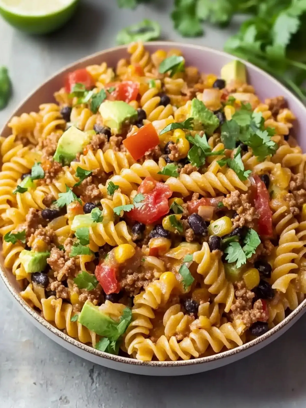 Quick Taco Pasta Salad