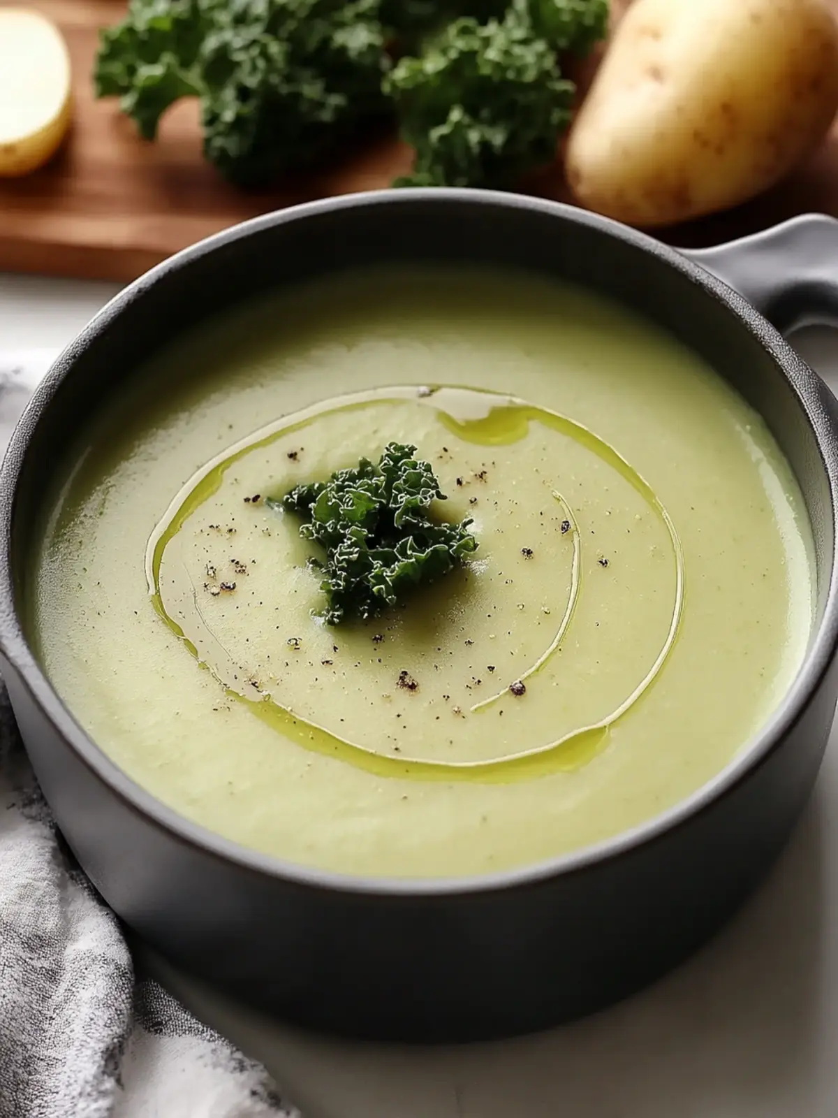 Creamy Potato Kale Soup