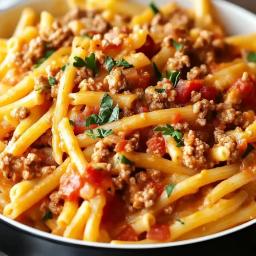 Rich Ground Turkey Pasta