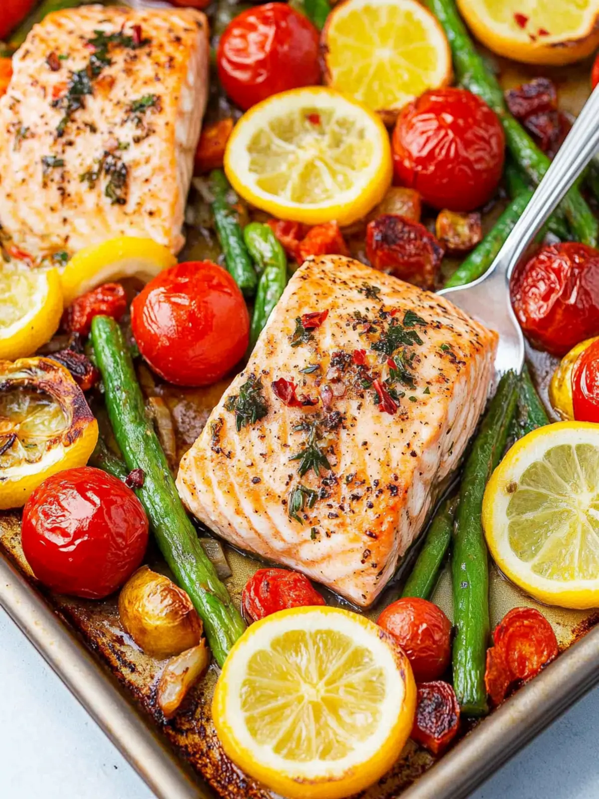 Sheet‑Pan Salmon & Vegetables recipe