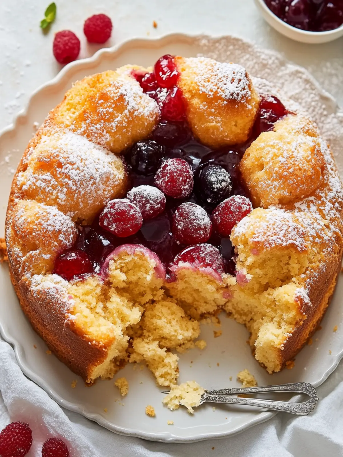 Jelly Donut Breakfast Bake