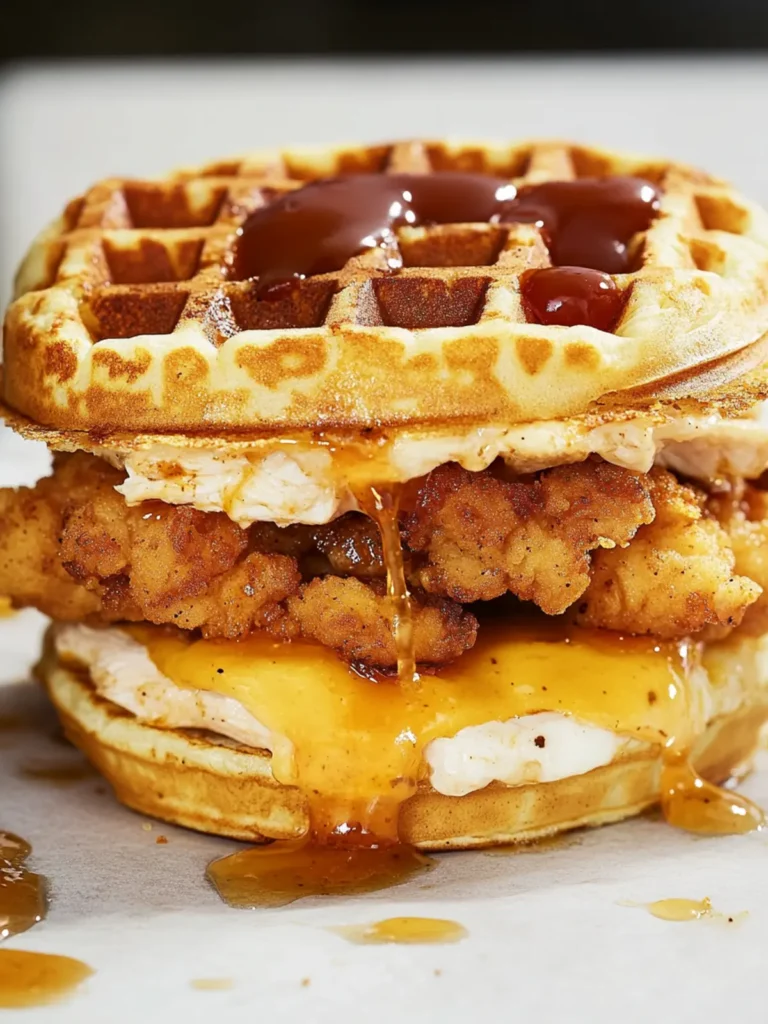 Chicken and Waffle Sandwich
