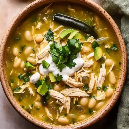 White Chicken Chili with Poblano Peppers