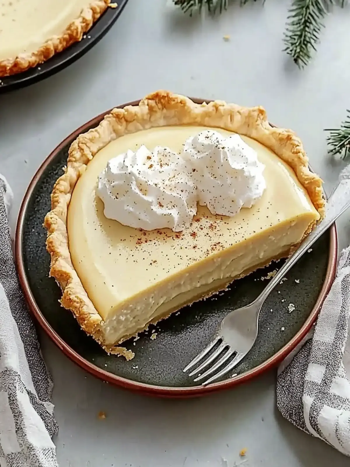 Best Eggnog Pie