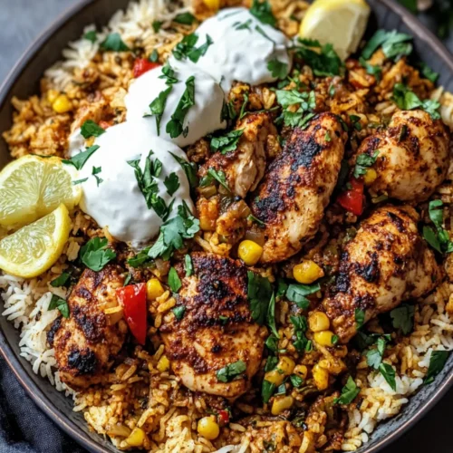 One Pot Shawarma Chicken And Rice