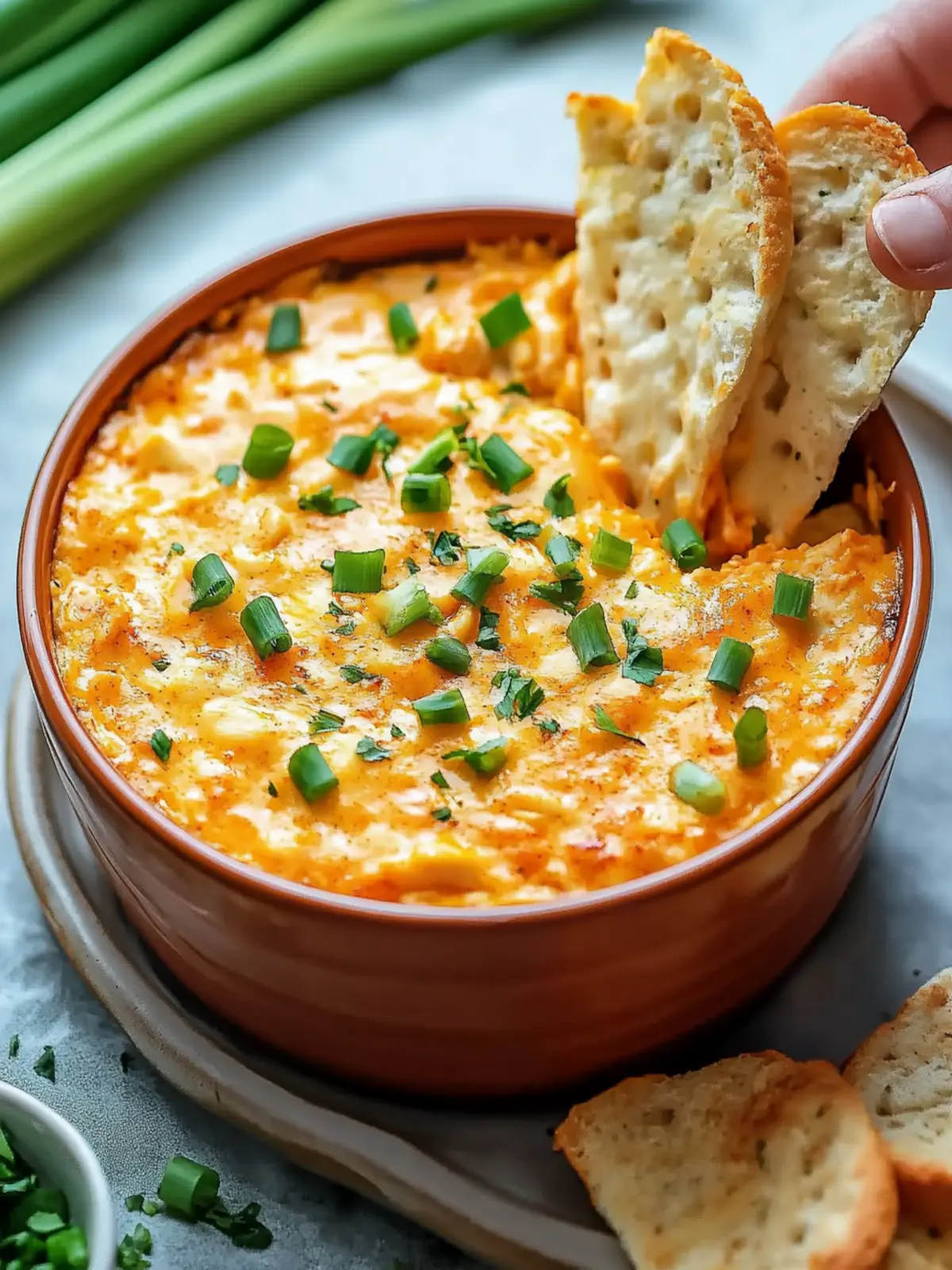 Homemade Air Fryer Buffalo Chicken Dip
