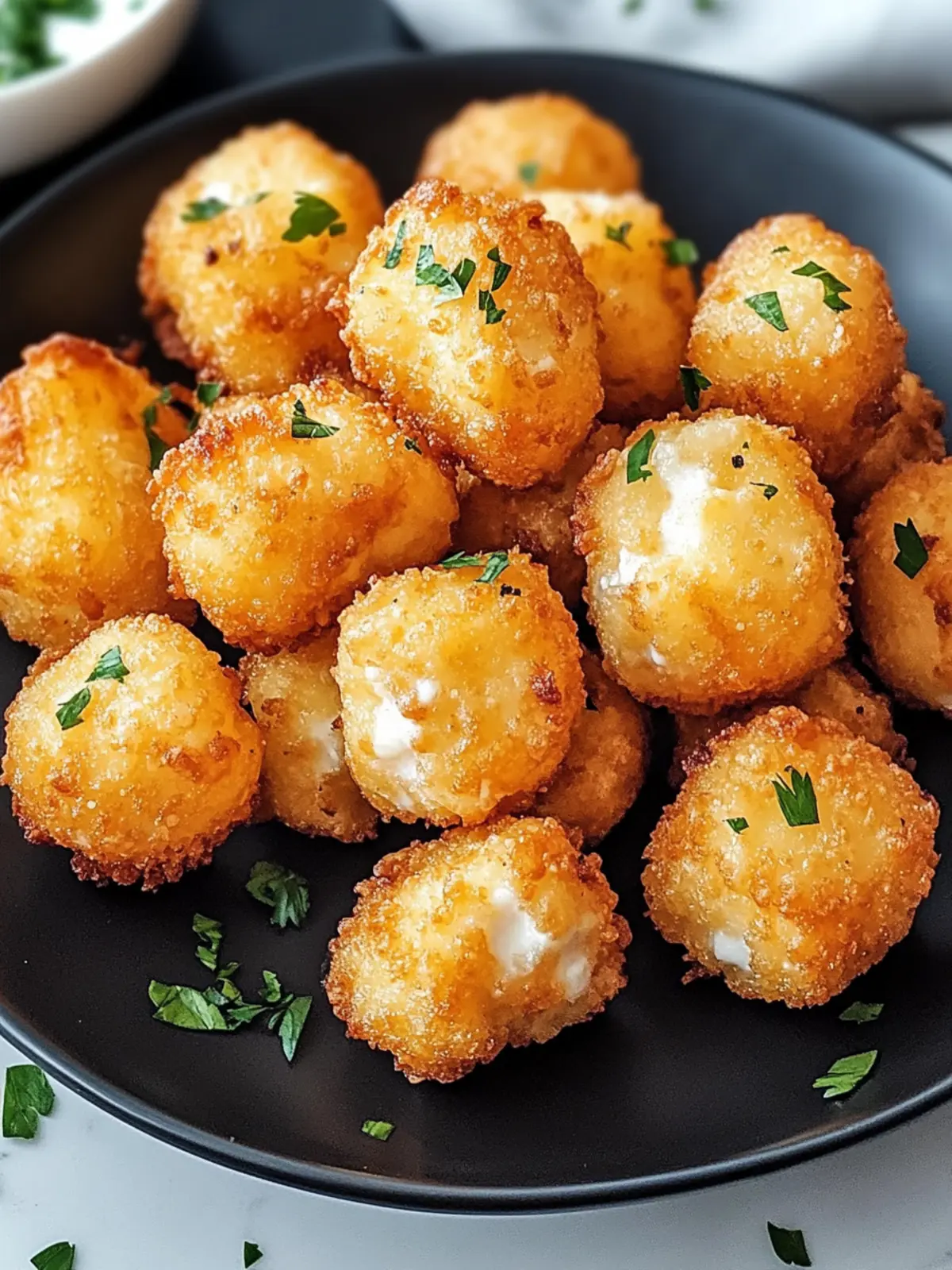 Two Ingredient Cottage Cheese Tots