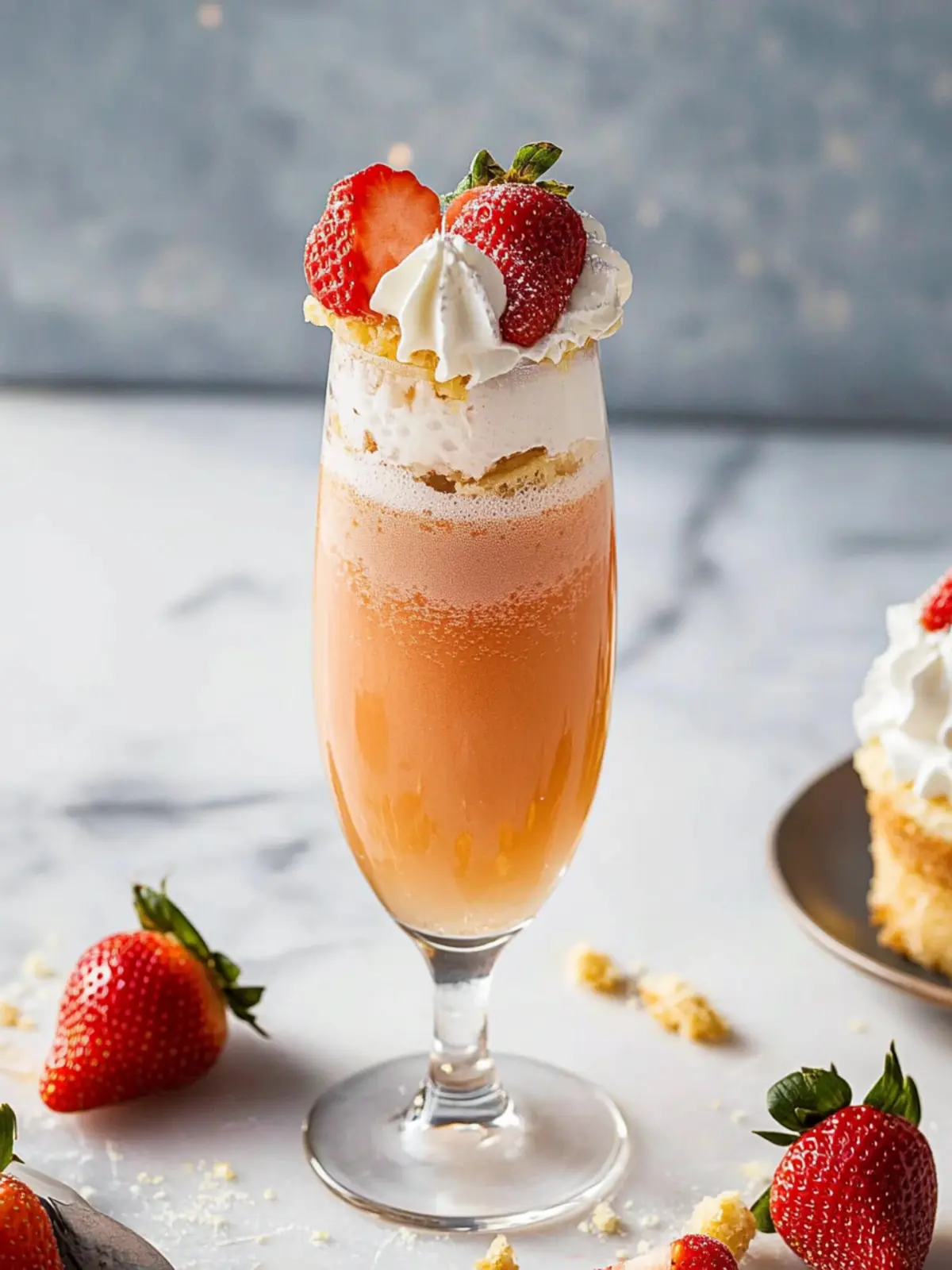 Strawberry Shortcake Mimosas