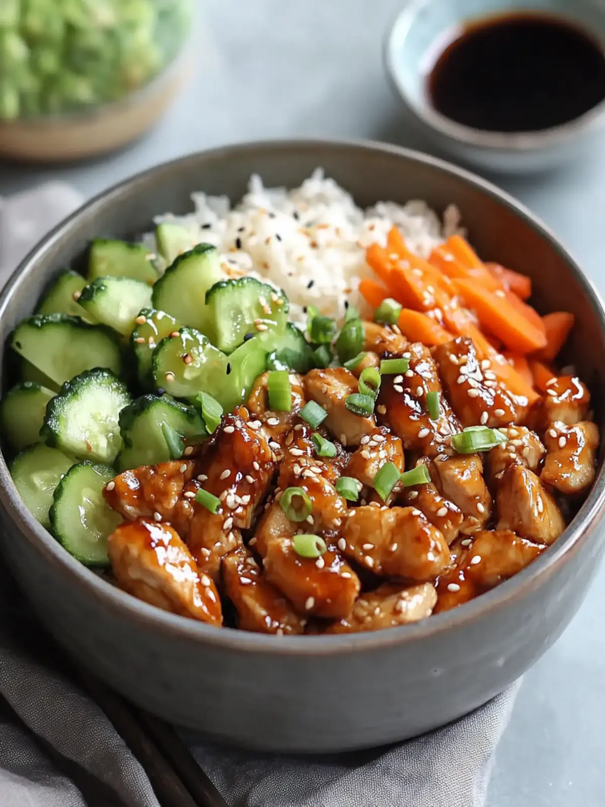 Sticky Chicken Teriyaki Bowl