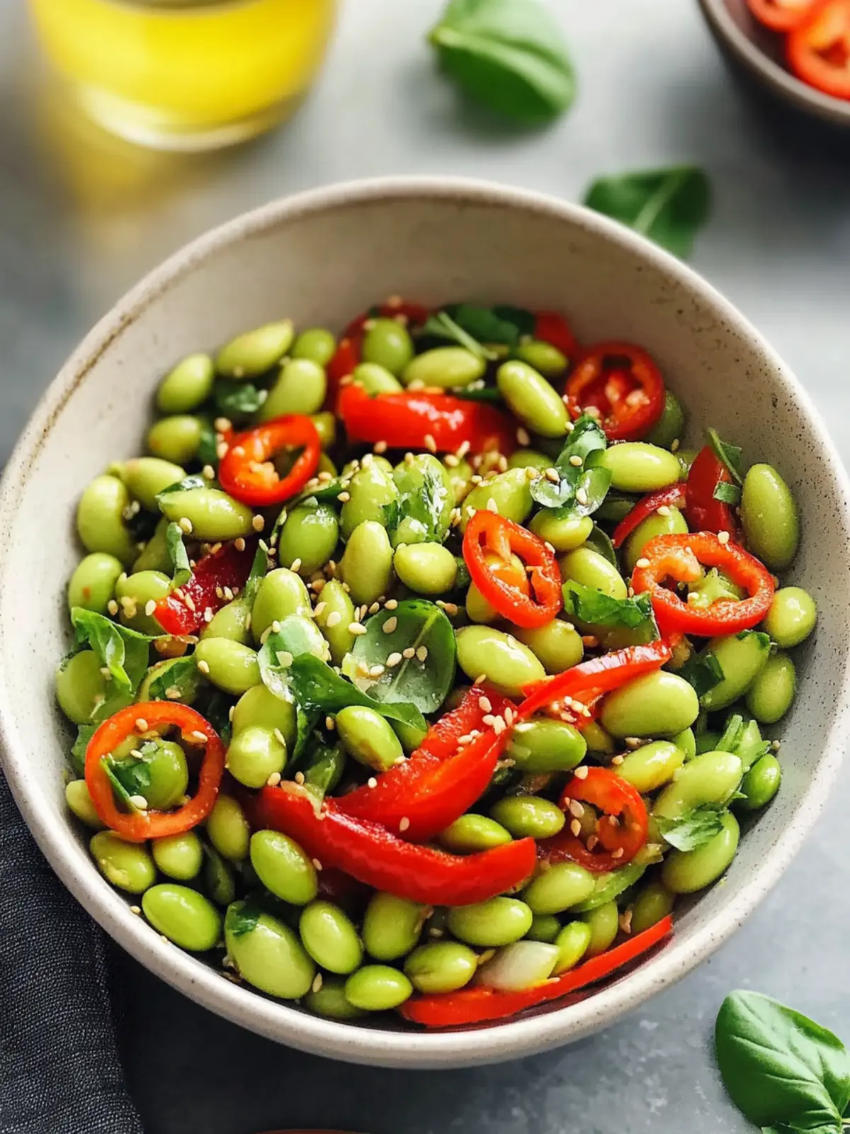 Quick Roasted Edamame Salad
