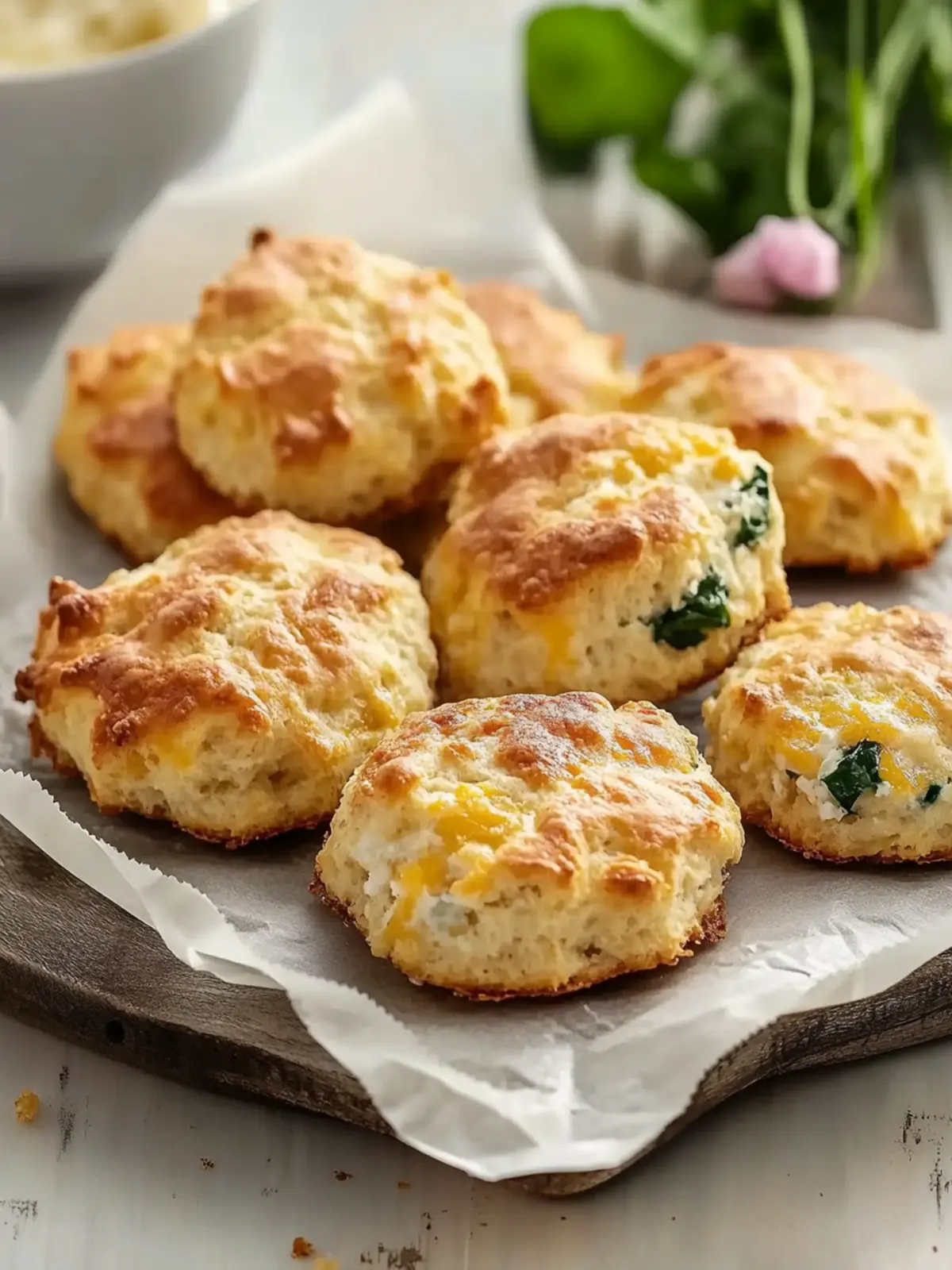 Hearty Cottage Cheese Breakfast Biscuits