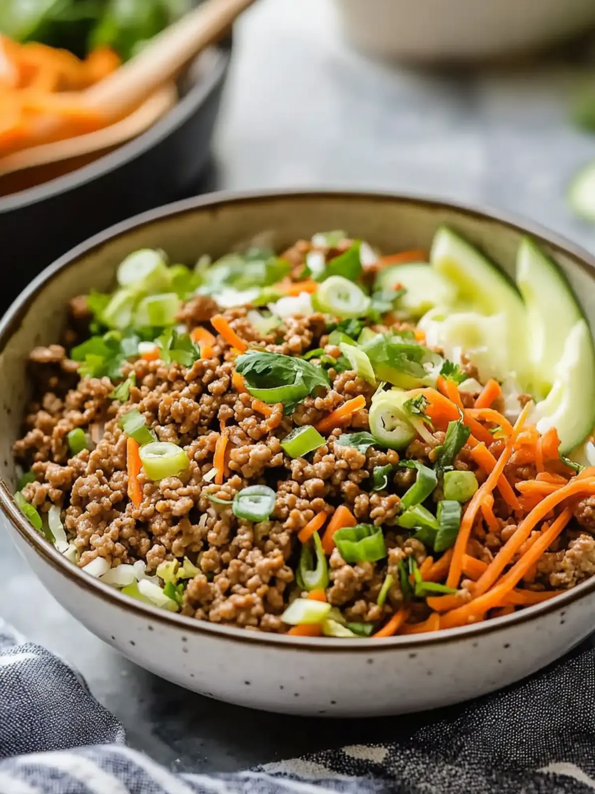 Dairy-Free Ground Turkey Egg Roll in a Bowl