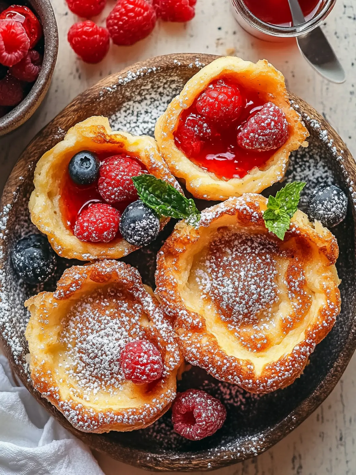 Mini Dutch Baby Pancakes