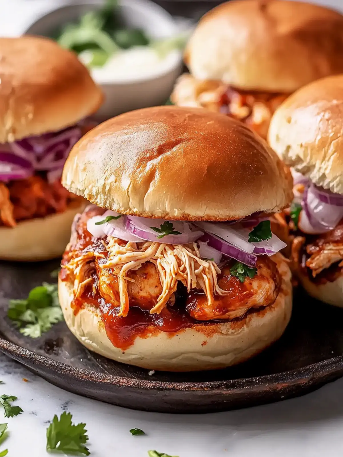 Classic BBQ Chicken Sliders