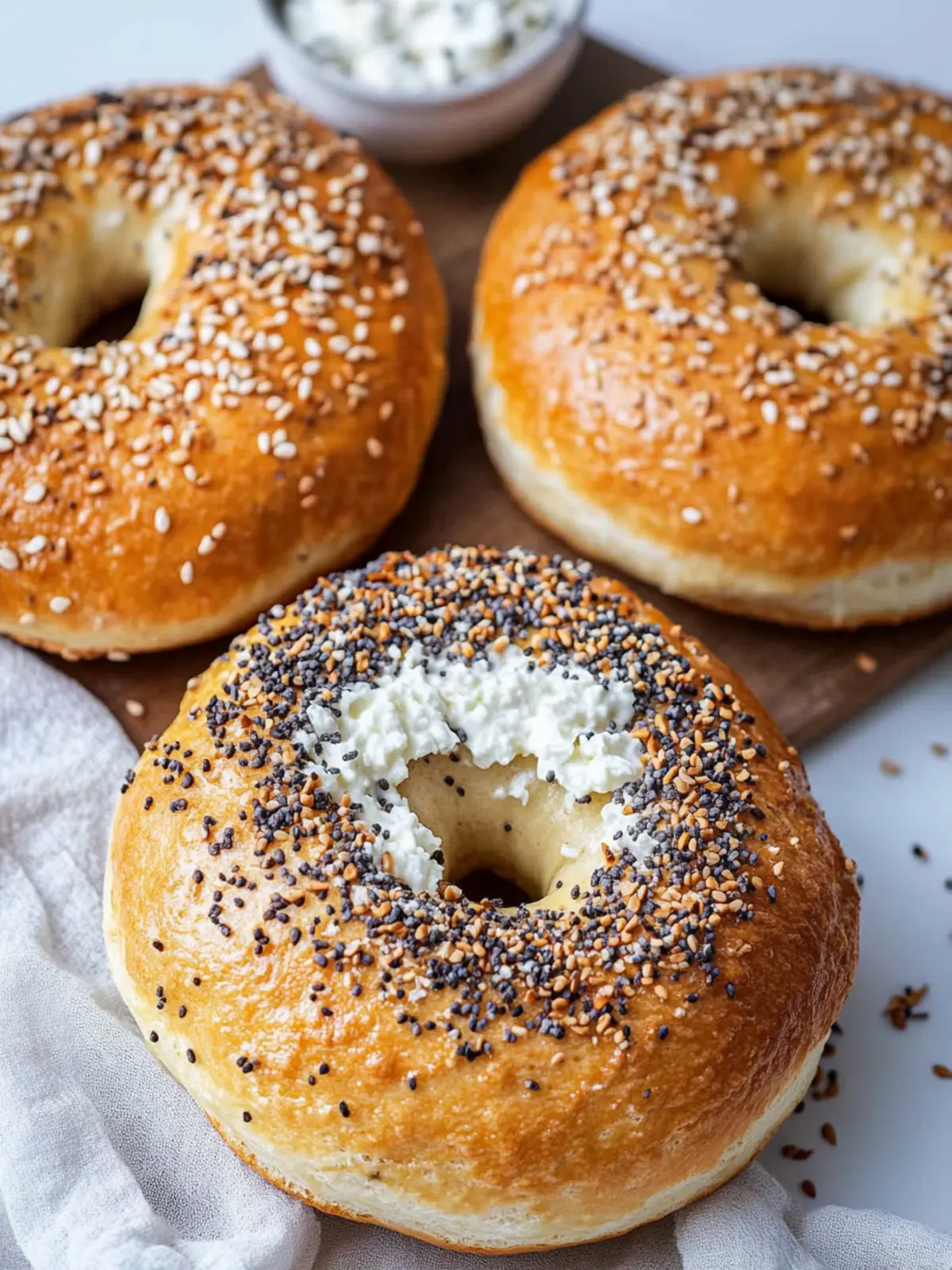 cottage cheese bagels